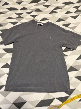 Stone Island Men's Gray Short-Sleeve T-Shirt - Minimal Star Accent
